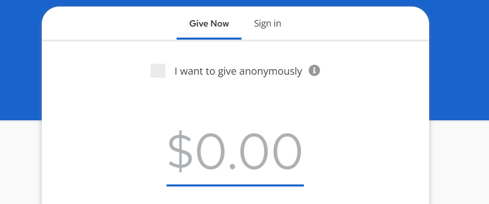enter amount screenshot