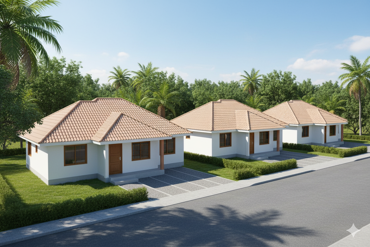 Pod family homes community view